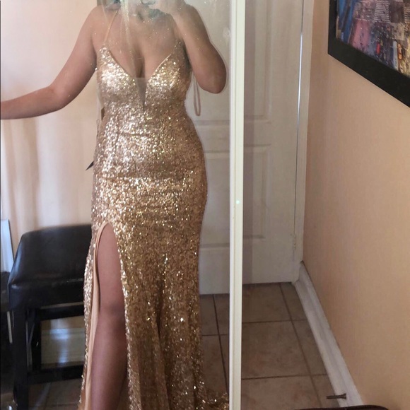 Gold Prom Dress - Picture 2 of 5
